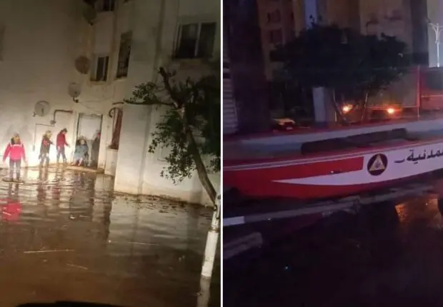 La protection civile évacue 20 familles à Skikda suite aux pluies