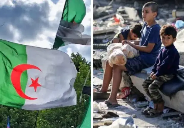 Arrivée des premiers enfants Palestiniens évacués en Algérie