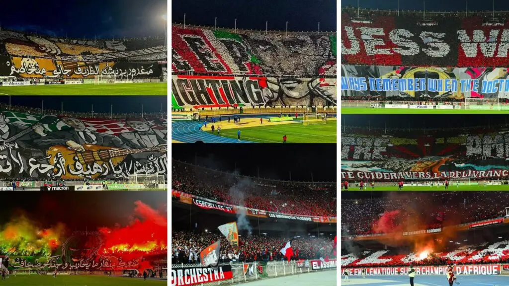 Match USMA-MCA : les somptueux tifos des supporters lors du derby (vidéos)