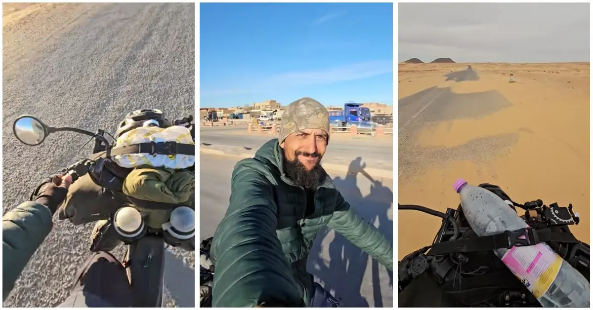 D’Oran à Tinzaouatin à vélo, un aventurier algérien se lance à la conquête du Sahara