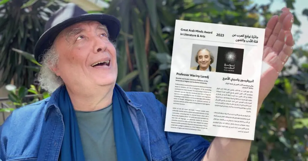 Waciny Laredj remporte le « Nobel » arabe de la littérature