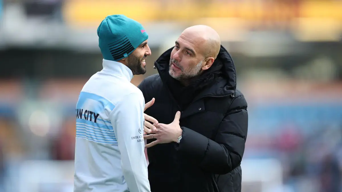 Manchester City : Guardiola évoque encore le départ de Riyad Mahrez