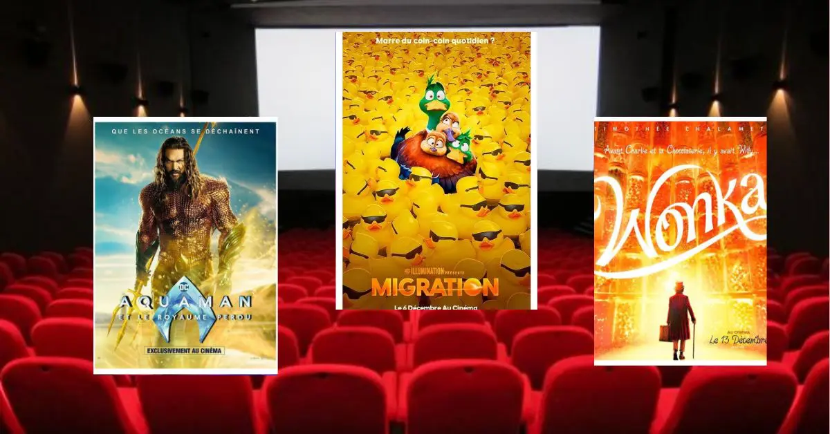 Wonka, Migration et Aquaman 2 au cinéma Garden City ces 11, 12 et 13 janvier