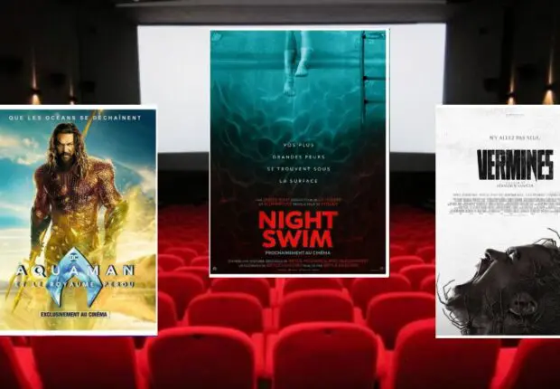 Night Swim, Vermines et Aquaman 2 au cinéma Garden City ces 18, 19 et 20 janvier