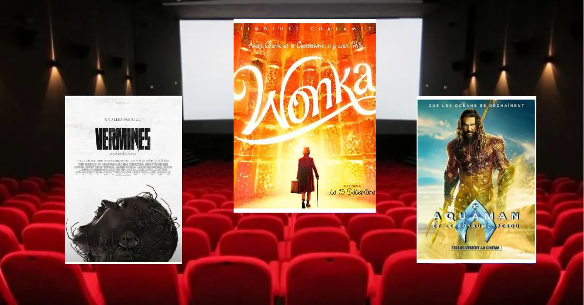 Wonka, Aquaman 2 et Vermines au cinéma Garden City ces 25 et 26 janvier