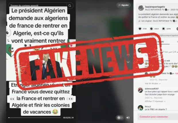 FAKE : Une vidéo détournée du président Tebboune crée le buzz sur TikTok
