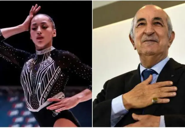 La gymnaste algérienne Kaylia Nemour remercie le président Tebboune