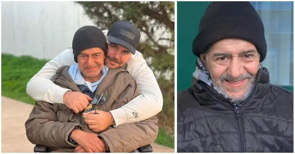 De nouveau hospitalisé, Salah Aougrout reçoit la visite du comédien Brahim Irban (Photos)