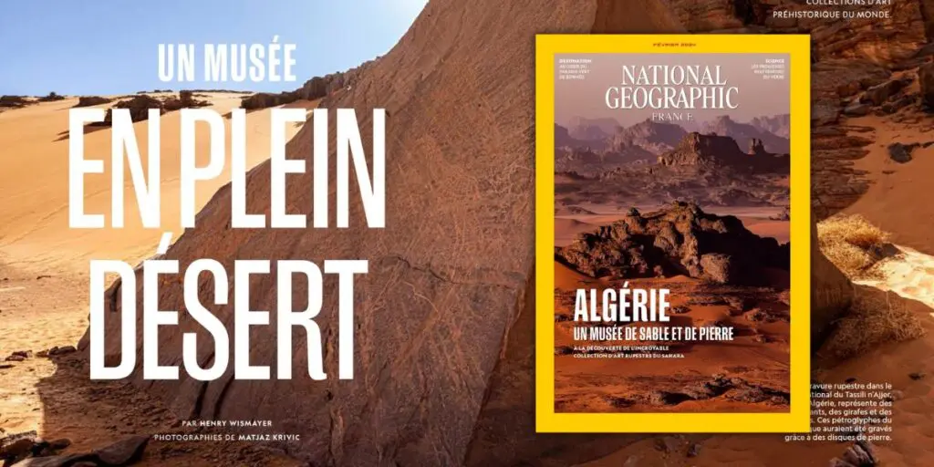 Le sahara algérien à la une du magazine National Geographic