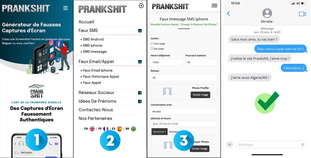 Etapes de Fonctionnement de Prankshit Etapes de Fonctionnement de Prankshit
