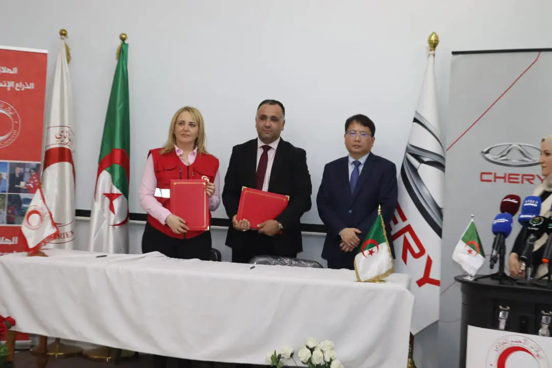 Actions humanitaires: Chery Algérie signe une convention avec le Croissant rouge algérien