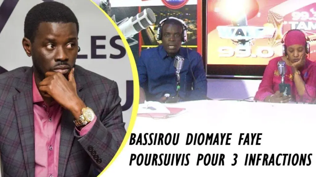 Bassirou Diomaye Faye puorsuiv pour 3 infractions