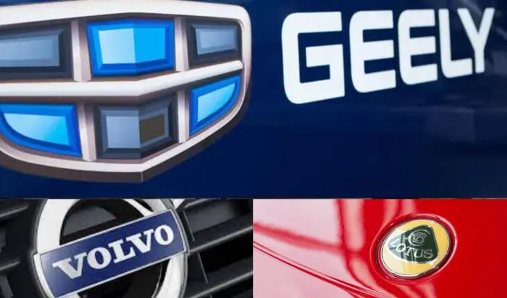 e groupe chinois Geely possède plusieurs marques, dont Volvo et Lotus