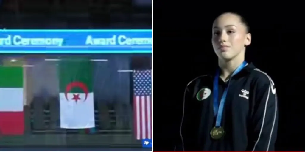 La gymnaste algérienne Kaylia Nemour remporte la médaille d’or au Championnat du monde