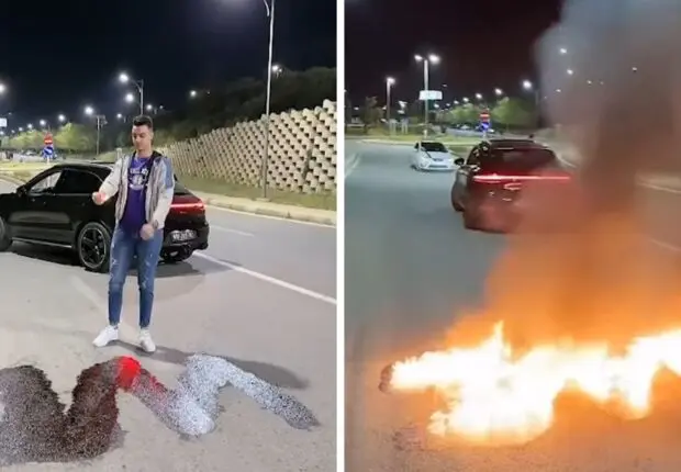 2 millions d’abonnés sur TikTok : un influenceur arrêté après avoir mis le feu à la route