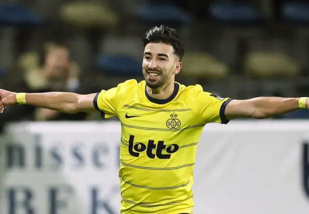 Amoura convoité en Angleterre : Saint-Gilloise fixe le prix de l’attaquant algérien