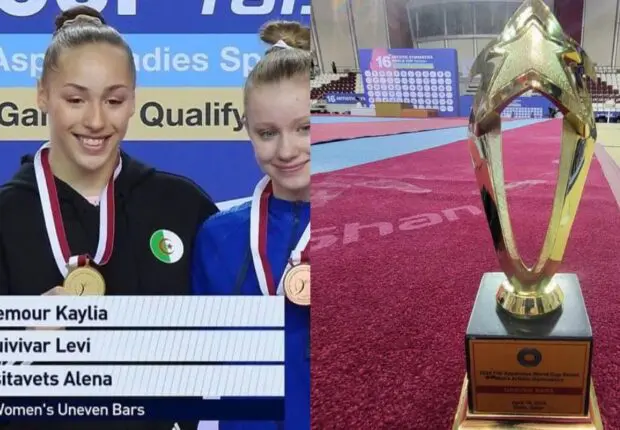 Kaylia Nemour, la gymnaste algérienne décroche la médaille d’Or à Doha 2024