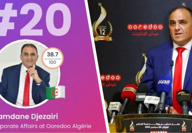 Ramdane Djezairi s’empare de la 20ème place du Top 100 des créateurs LinkedIn Algérie