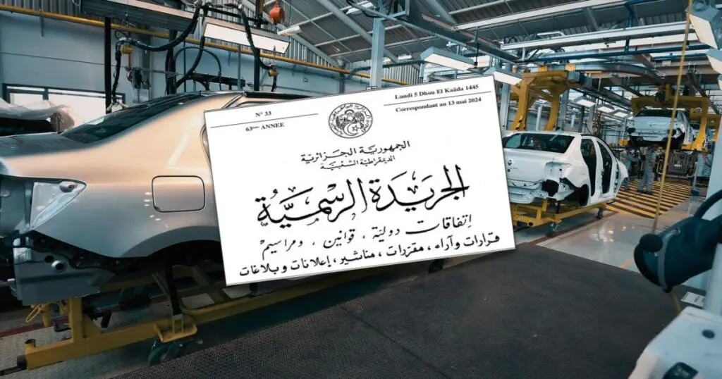 Industrie automobile en Algérie : un nouveau décret durcit les conditions