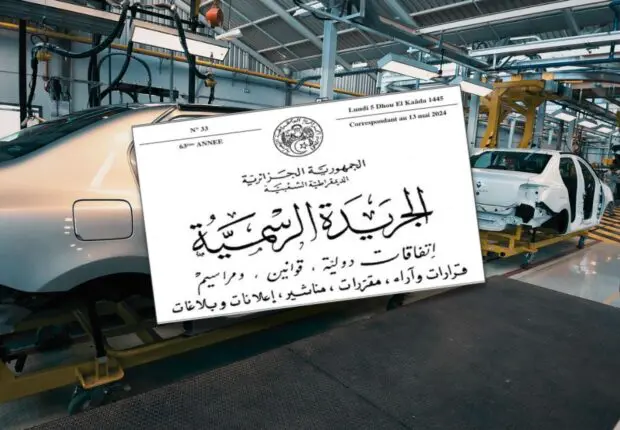 Industrie automobile en Algérie : un nouveau décret durcit les conditions