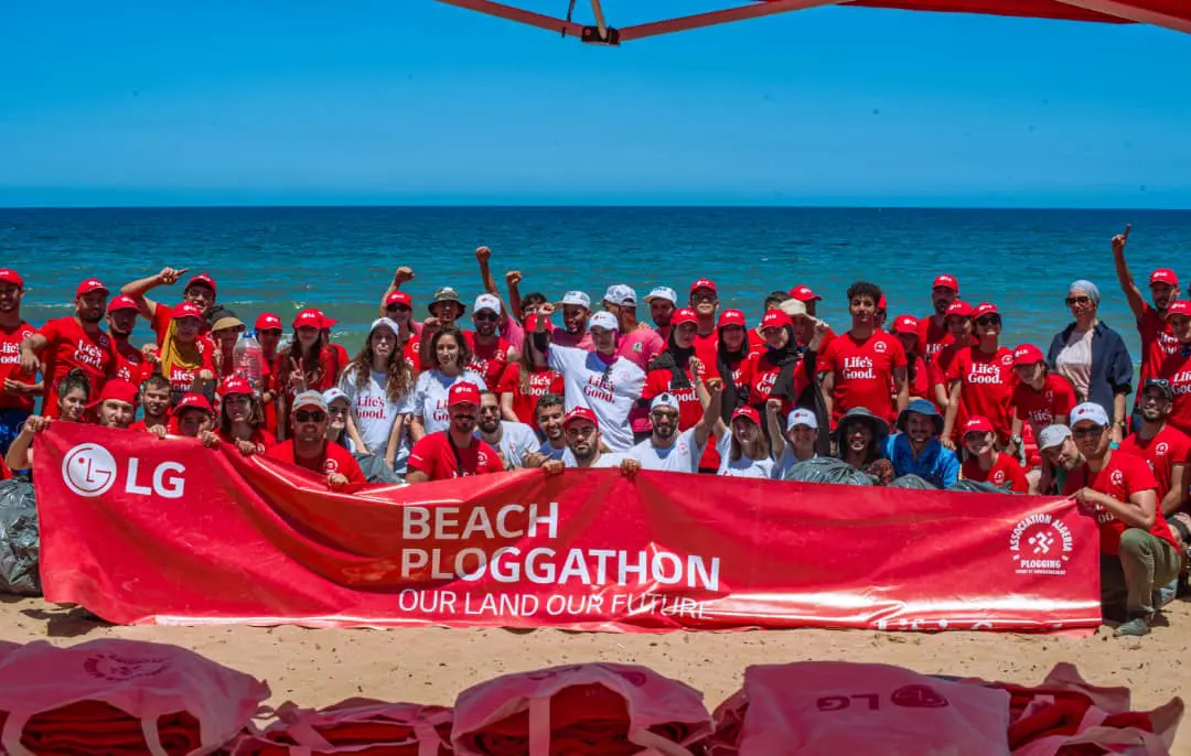 LG Electronics Algérie renforce son engagement environnemental avec « BEACH PLOGGATHON »