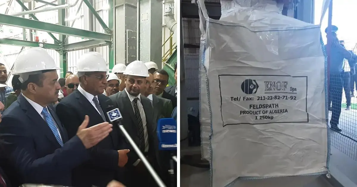 Pour la 1ʳᵉ fois de son histoire : l’Algérie se lance dans l’exportation du feldspath
