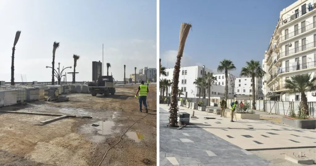 La corniche d’Alger en pleine métamorphose : Les travaux de la façade maritime s’accélèrent