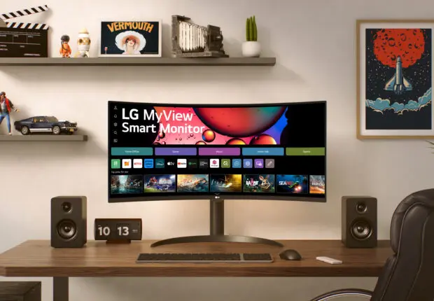 Expérience unique avec le nouveau moniteur intelligent LG MyView et son écran incurvé ultra-large