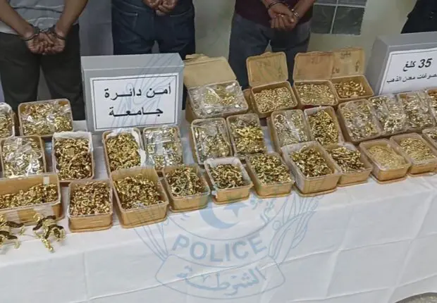 Coup de filet géant à El M&rsquo;Ghair : Un trésor de 35 kg d&rsquo;or, 5 milliards de centimes, et 270K $ saisi