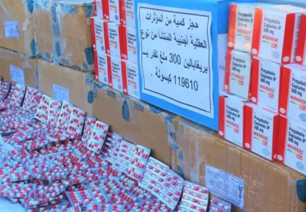 Démantèlement d’un réseau de trafic : une saisie record de près de 120 000 capsules de psychotropes