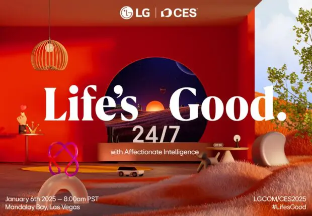 LG présentera sa vision innovante « Life’s Good 24/7 with Affectionate Intelligence » au CES 2025