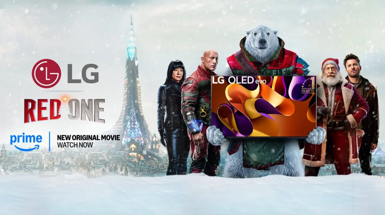 LG Electronics propose à ses clients le nouveau blockbuster « Red One », disponible sur Prime Video