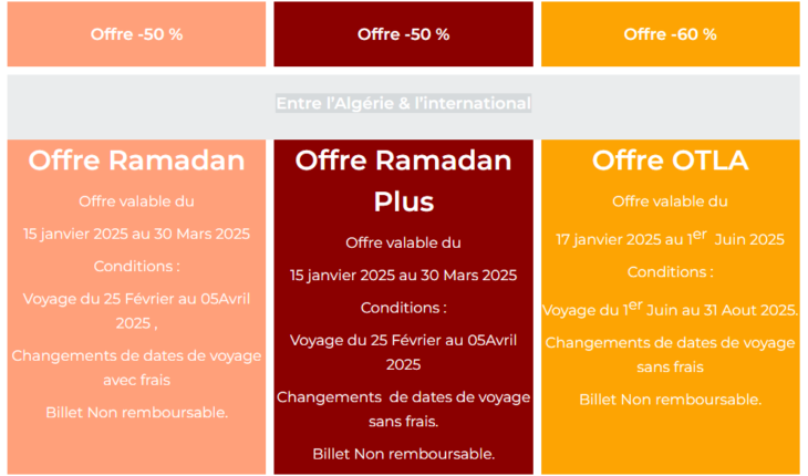 promotion Air Algérie