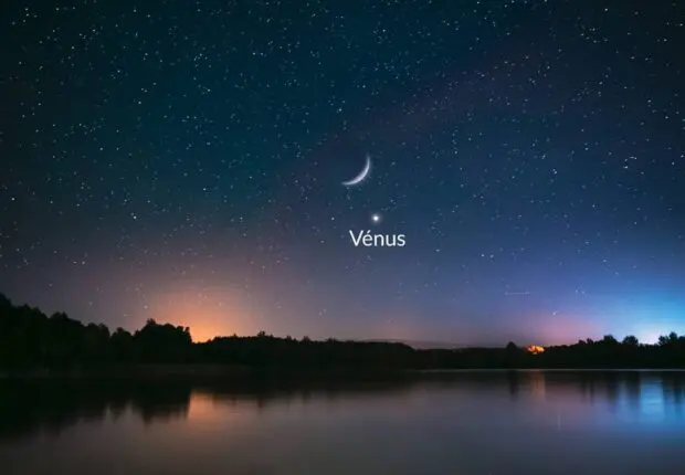 La Lune, Vénus et Saturne s&rsquo;alignent : un trio cosmique de grande beauté à admirer ce 01/02