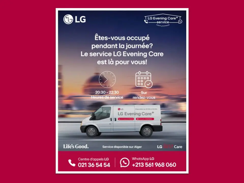 LG révolutionne le service après-vente avec « LG Evening Care+ », disponible en soirée