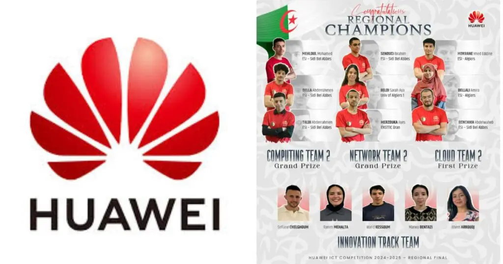 14 étudiants algériens qualifiés pour la finale mondiale des ICT Huawei 2025 en Chine