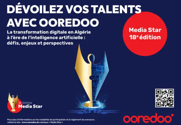 Ooredoo lance l’édition 2025 du concours « Media Star » : inscription, catégories et prix