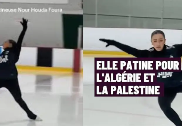 Une patineuse algérienne émeut le public canadien avec un message fort pour la Palestine