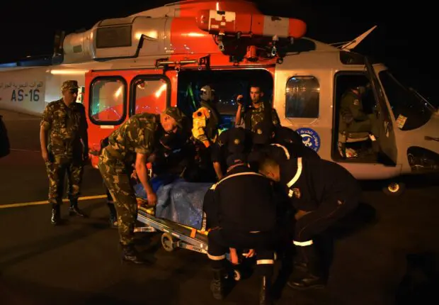 Sauvetage en mer : les gardes-côtes algériens évacuent un marin turc en urgence