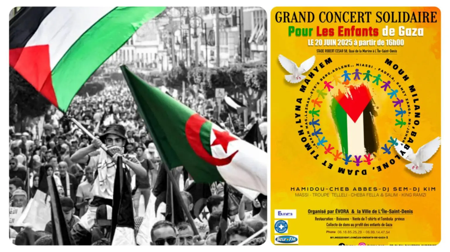 France : un concert 100 % algérien pour soutenir les enfants de Gaza