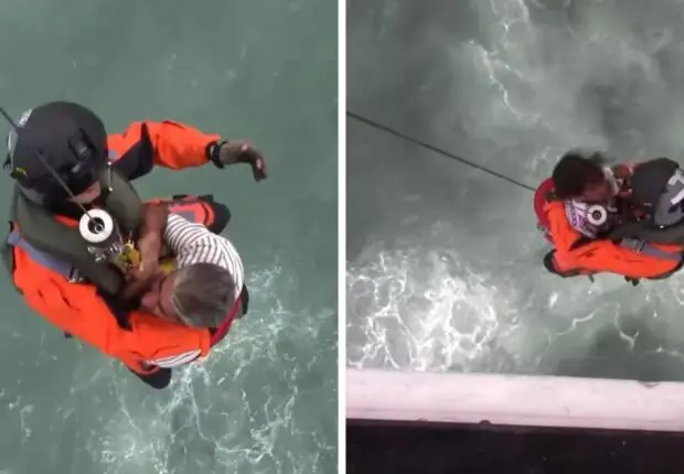 Secourus par hélicoptère… Un père et ses deux filles arrachés in extremis aux vagues (VIDÉO)