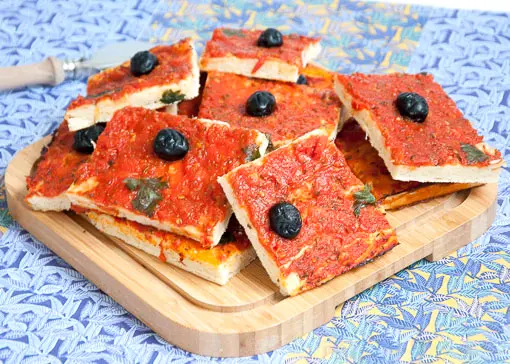 Pizza carrée