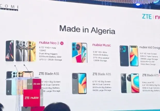 Smartphones Made in Algeria : un partenariat stratégique avec ZTE Nubia
