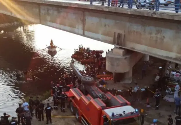 Drame routier à Alger : 18 morts et plusieurs blessés après la chute d’un bus du haut d’un pont
