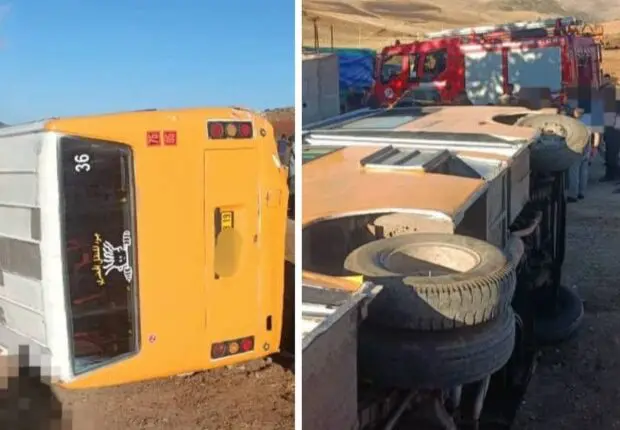Un accident de bus scolaire fait 20 blessés à Sétif