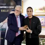 Imane Khelif honorée à la Grande Mosquée de Paris