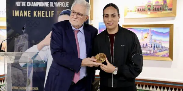 Imane Khelif honorée à la Grande Mosquée de Paris