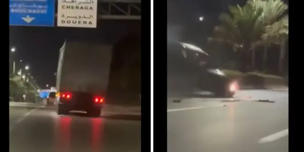 VIDÉO CHOC. Un accident spectaculaire sur la rocade Sud d’Alger filmé en direct