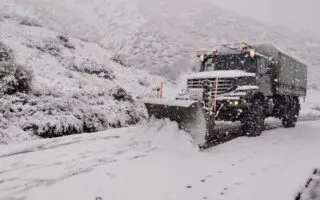 Cette route fermée par les chutes de neige : la Gendarmerie nationale alerte