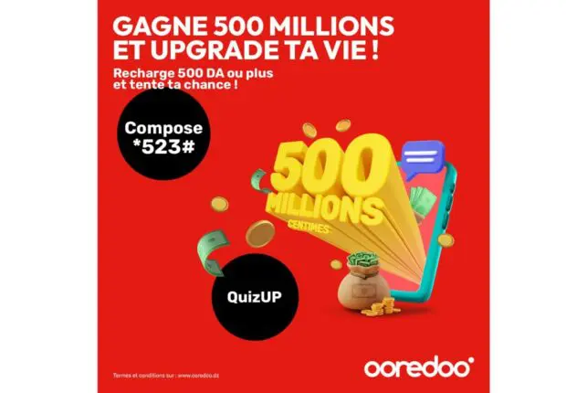 Rechargez 500 DA et gagnez un chèque de 5 millions de dinars